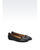 Emporio Armani Printed Suede Slipon - Lyst