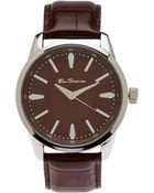 Ben Sherman R631 R631 Silver Tone Brown Watch - Lyst
