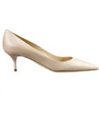 Jimmy Choo Aza Tacco 5 DecoltãË Stampa Pelle Perlata - Lyst