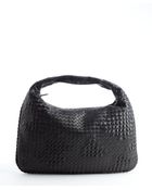 Bottega Veneta Black Intrecciato Leather Top Handle Bag - Lyst