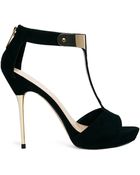 Carvela Kurt Geiger Glove Tbar Heeled Sandals - Lyst