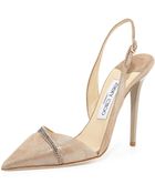 Jimmy Choo Desai Shimmer Slingback Pump - Lyst