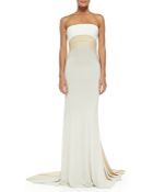 Donna Karan New York Strapless Tri-Color Evening Gown - Lyst