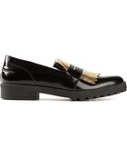 Miista Fringed Loafers - Lyst