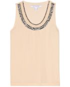 Diane von Furstenberg Ade Embellished Silk Top - Lyst