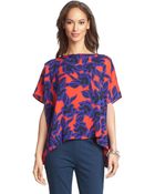 Diane von Furstenberg New Hanky Relaxed Printed Top - Lyst