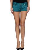 Just Cavalli Denim Shorts - Lyst