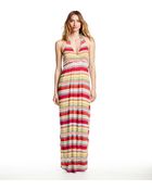 Michael Stars Halter Maxi Dress With Tie - Lyst