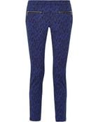 Matthew Williamson Printed Stretch Cotton-Blend Skinny Pants - Lyst