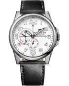 Tommy Hilfiger Mens Black Leather Strap Watch 46mm - Lyst