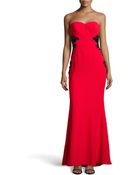 Ml Monique Lhuillier Strapless Empire-Waist Gown - Lyst