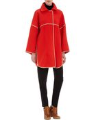 Chloé Bracelet-Sleeve Oversize Coat - Lyst