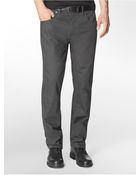 Calvin Klein Jeans Slim Straight Leg 5-Pocket Cotton Stretch Twill Pants - Lyst