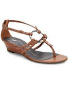 Giuseppe Zanotti Link Leather Wedge Sandals - Lyst