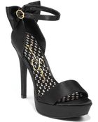Jessica Simpson Bowie Satin High-Heel Sandals - Lyst