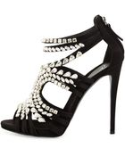 Giuseppe Zanotti Crystal-Embellished Heel Sandal - Lyst