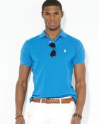 Ralph Lauren Polo Customfit Mesh Polo Shirt - Lyst