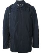Burberry Brit Hooded Coat - Lyst