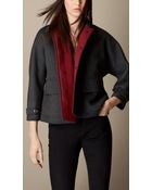 Burberry Sculptural Double Jersey Jacket - Lyst