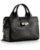 Calvin Klein Connie Leather City Satchel - Lyst