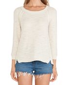 Michael Stars Long Sleeve Crew Sweater - Lyst