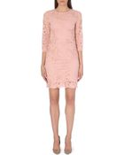 DKNY Scallop-edged Lace Dress - Lyst
