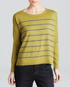 Eileen Fisher Merino Wool Stripe Sweater - Lyst