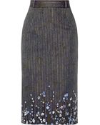 Preen Joselyn Floral-Print Cotton-Blend Pencil Skirt - Lyst