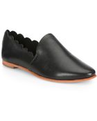 Loeffler Randall Dawn Scalloped Leather Flats - Lyst