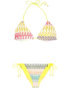 Missoni Reversible Crochet-knit Triangle Bikini - Lyst