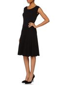 Donna Karan New York Cap-Sleeve Fit & Flare Dress - Lyst