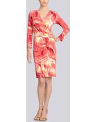 Natori Printed Jersey Dress - Lyst