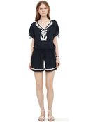 Club Monaco Sara Embroidered Jumper - Lyst