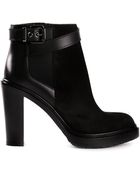 Sergio Rossi Buckle Booties - Lyst