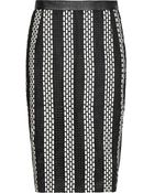 Reiss Alexandra Weave Detail Pencil Skirt - Lyst
