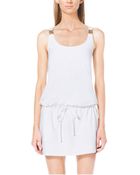 Michael Kors Racer-Back Jersey Dress - Lyst