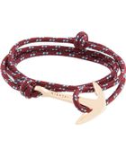 Miansai Rose Gold Rope Anchor Bracelet - Lyst