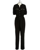 Calvin Klein Rolltab Jumpsuit - Lyst
