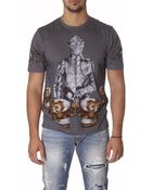 Dolce & Gabbana Heraldic Print Cotton T-Shirt - Lyst