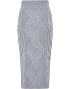 Cushnie Et Ochs Wool Skirt In Dark Gray - Lyst