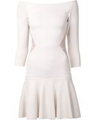 Elie Saab Contrast Side Dress - Lyst