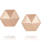 Anita Ko Spike 18-Karat Rose Gold Earrings - Lyst