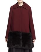 The Row Hastin Fur-bottom Jacket - Lyst
