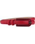 Armani Thin Grained Leather Belt - Lyst
