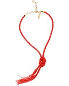 Oscar de la Renta Tassel Necklace - Lyst