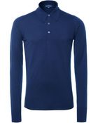 John Smedley Dorset Merino Long Sleeve Polo Shirt - Lyst