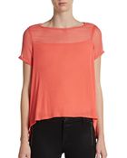 Elizabeth And James Downing Shortsleeve Boxy Top - Lyst