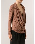 Givenchy Draped Blouse - Lyst