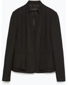 Zara Peplum Blazer - Lyst