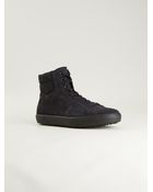 Tod's Lace Up Hitop Sneakers - Lyst